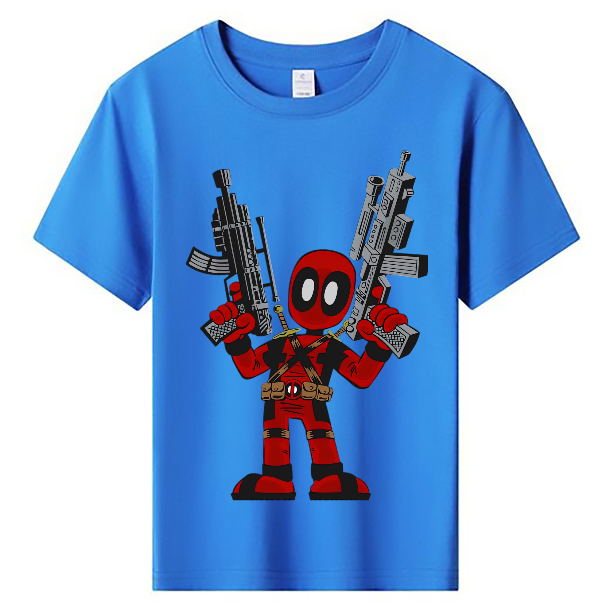 Deadpool デッドプール 綿100％キッズTシャツ（フロントプリント）